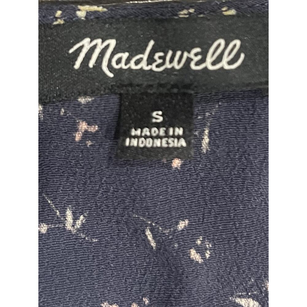 Madewell Easy Midi Floral Dress Spring Fling Size Small Drapey Boho Chic Casual - Picture 4 of 6